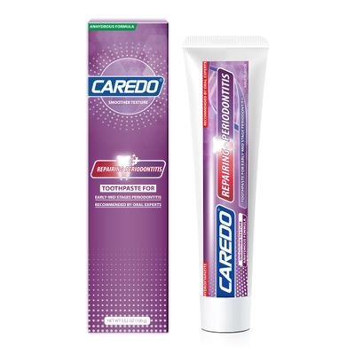 CAREDO Periodontitis & Gum Disease Treatment Toothpaste for AdultHydroxyapatite & Clove Oil for SwollenBleeding & Swelling GumsHelpful for Receding GumsGum Repair Formula | 100g