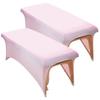 2Pcs Lash Bed Cover 30x72" Soft Polyester Massage Table Cover Stretchy Non-Slip Beauty Bed Protective Topper for Lash Extension, Spa, Massage, Beauty Salon view 1