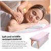 2Pcs Lash Bed Cover 30x72" Soft Polyester Massage Table Cover Stretchy Non-Slip Beauty Bed Protective Topper for Lash Extension, Spa, Massage, Beauty Salon view 2