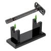 Genrico Razor Holder - Acrylic, 4x1.6x1.5in Toothbrush Holder Non-Slip Base | Compact Space-Saving Shaving Stand, Bathroom Organizer for razors, vanities, shower shelves, travel, daily grooming view 1