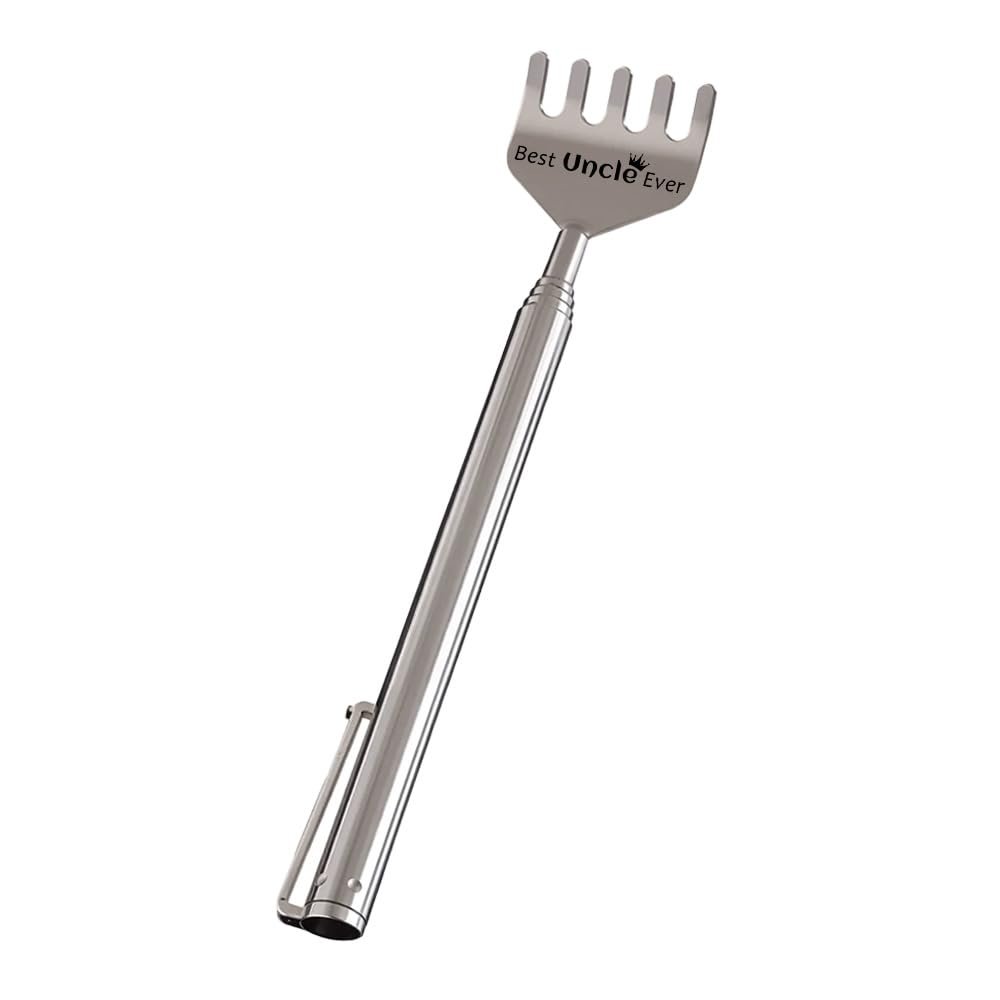 Uncle Christmas Xmas Gifts for Men Uncle Back Scratcher Gifts for Uncles Uncle Birthday Gifts for Men Uncles Best Uncle Gifts from Nephew Niece Best Uncle Ever Adjustable Back Scratcher Gift