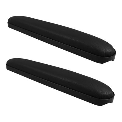 Alipis Wheelchair Armrest Pads 2pcs Universal Waterproof Plastic Armrest Cushions with Sponge 22.5mm Hole Spacing 34.7cm Length Protective Pads for Manual Wheelchairs