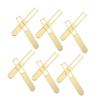 NIYANGLE 20pcs Golden Acrylic Ice Cream Sticks Reusable and Multi-Functional Ice Lolly Craft Sticks for DIY Birthday Party and Boys and Girls Creative Accessories view 1