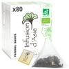 Khla - Organic Fennel Tea - 80 Pyramid Tea Bags - Dried Fennel Seeds - After-Meal Herbal Tea & Infusion - Digestion & Vitality - Hot or Iced - Anti-Bloating - Rich in Antioxidants - Origin Egypt view 1
