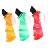 ibasenice 3Pcs Portable Mini Double-Sided Denture Brush for Home Cleaning Small Oral Care Accessory with Practical Design in Red Orange Green view 1