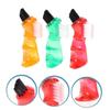 ibasenice 3Pcs Portable Mini Double-Sided Denture Brush for Home Cleaning Small Oral Care Accessory with Practical Design in Red Orange Green view 3