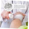 HONITANO Elastic Aluminum Buckles Hook Tape Buttons 100pcs White Bandage Fastening Clips for Wrapping and First Aid Use view 2
