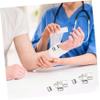 HONITANO Elastic Aluminum Buckles Hook Tape Buttons 100pcs White Bandage Fastening Clips for Wrapping and First Aid Use view 3