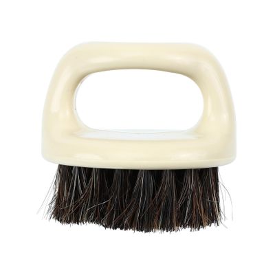 BIUDECO Soft Bristle Shoe Brush Supple Bristles Brush with Hanging Design Lint-free Cleaning Horsehair and Plastic for Home Shoe Care