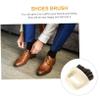 BIUDECO Soft Bristle Shoe Brush Supple Bristles Brush with Hanging Design Lint-free Cleaning Horsehair and Plastic for Home Shoe Care view 2