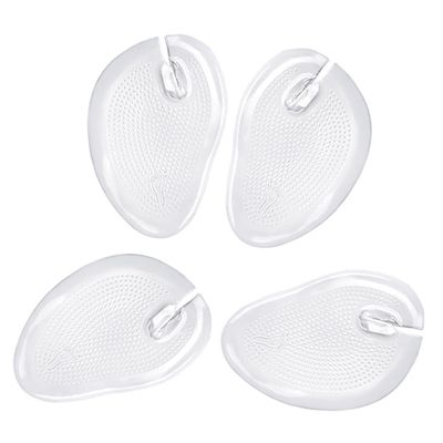 Milisten 4Pcs Anti-Slip Silicone Sandals Insoles Comfortable Forefoot Pads for Flip-Flops and Toe Post Shoes Foot and Fatigue Unisex Summer Foot Cushions