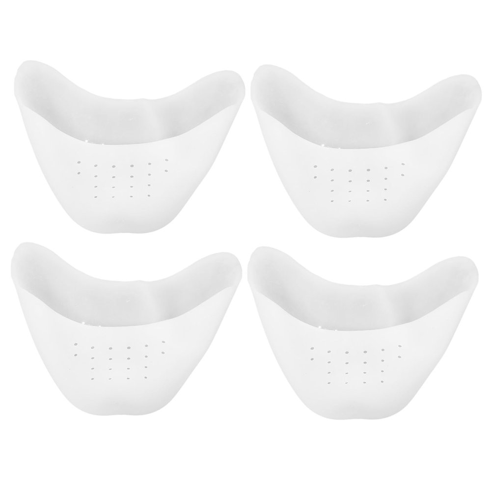 PLAFOPE Pointe Shoe Toe Pads 2 Pairs Soft Gel Foot Protector Thickened Toe Covers for Ballet Dance High Heels for Female Dancers