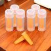 8 Pcs Scleral Lens Inserter Tool with Box, Orange Soft Silicone Ventless Contact Lens Remover Applicator Plunger for Hard Contact Lenses RGPs Prosthetic Eyes view 3