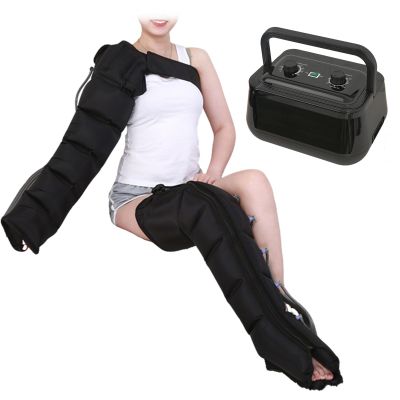 6 Cavity Professional Lymphatic Drainage Massager, Electric Air Compression Massager for Circulation Arm, Waist, Foot, Ankle, Recovery Boots, Calf Massage Machine Pain Relax (6 Cavities 1 ar