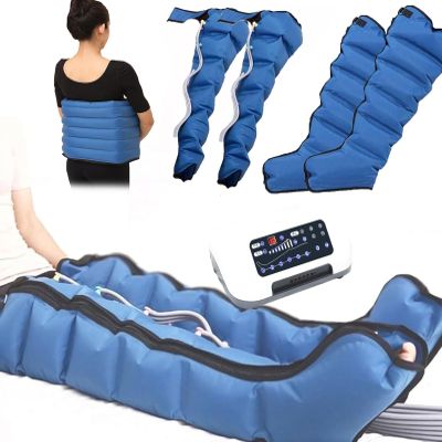6 Cavity Electric for Lymphatic Drainage Foot Massager, Compression Boots, Full Body Relax Muscle Air Compression Massager for Circulation Arm Leg Waist Wraps Foot Ankles Calf, Pain Relax (6