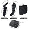 6 Cavity Electric for Lymphatic Drainage Foot Massager, Compression Boots, Full Body Relax Muscle Air Compression Massager for Circulation Arm Leg Waist Wraps Foot Ankles Calf, Pain Relax (6 view 2