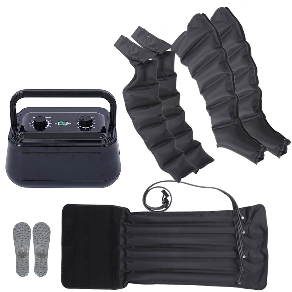6 Cavity Air Compression Recovery System | Electric Leg Massager, Compression Boots | Recovery Boots, Lymphatic Drainage Massager Legs, Promote Blood Circulation