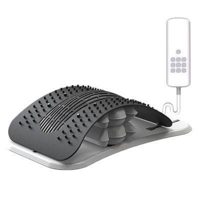 Back Pain Relief Stretcher, Electric Inflatable Lumbar Traction Device with Remote Control, 26 Bionic Curve Stretching and 150kg Load, Automatic Circulation, for Relief Pain, Muscle Relax