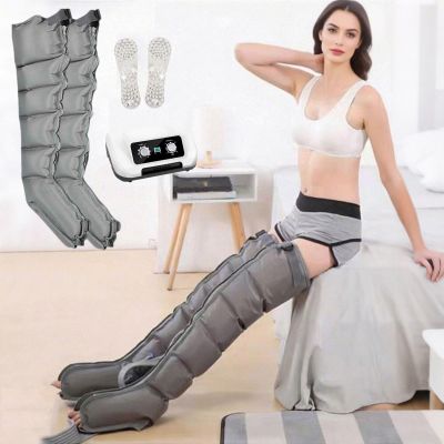 Widppsopt Recovery Boots 6 Cavity Lymphatic Drainage Massager, Electric Pressotherapy Air Compression Leg Massager, Circulation Compression for Circulation Improvement and Fast Recovery