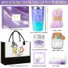 Boss Lady Gifts for Women, Best Boss Gifts for Women, Thank You Gift Baskets for Bosses Female, Birthday Christmas Farewell Office Appreciation Gift Set w/Canvas Tote Bag Acrylic Decor view 3