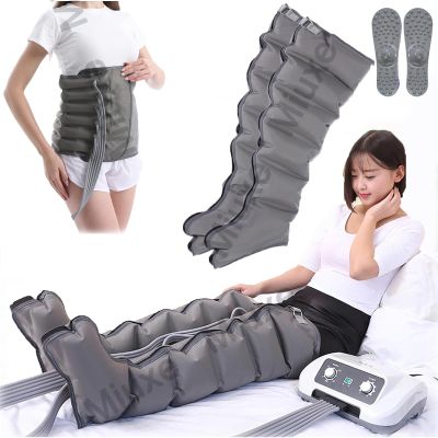 6 Cavity Lymphatic Drainage Massager Legs, Pressotherapy Air Compression Recovery System, Pneumatic Leg Wrap Pressure Machine, Sequential Compression for Circulation Improvement & Fast Recov