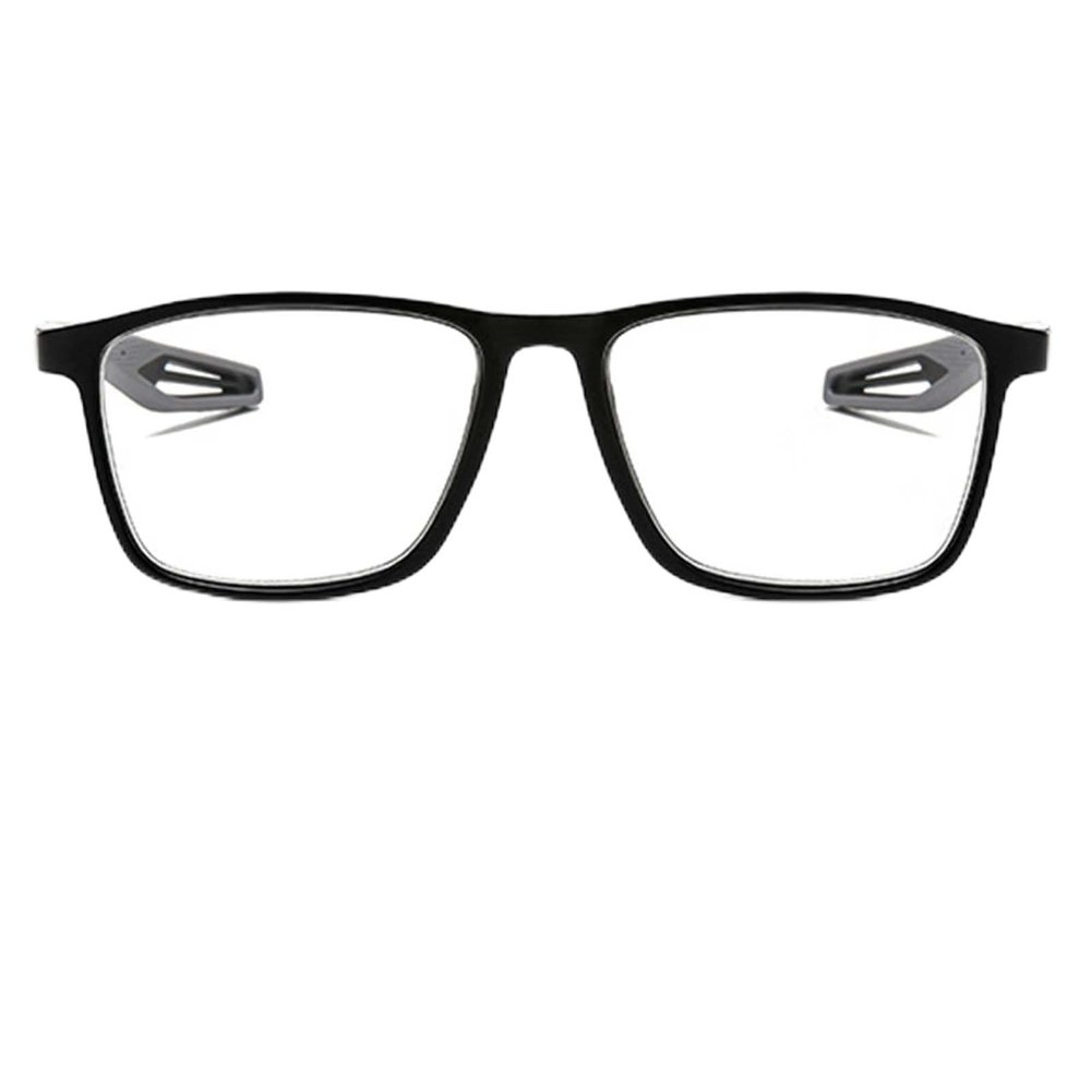 Rectangular reading glasses for Women Men sporty design TR90 Blue Light Blocking Computer Readers Multifocal reading glasses(Gray,4.0x)