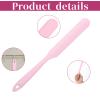 4 PCS Non-Stick Wax Spatulas Set, Silicone Wax Applicator Different Sizes Scrapers Reusable Silicone Stirring Stick For Home Salon Body Use (Pink) view 3