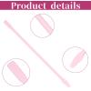 4 PCS Non-Stick Wax Spatulas Set, Silicone Wax Applicator Different Sizes Scrapers Reusable Silicone Stirring Stick For Home Salon Body Use (Pink) view 4