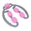 ELAYARD Multi-Function Leg Massager Roller with Adjustable Muscle Relaxer for Slimming and Fitness Ergonomic Non-Slip Handle Clamp for Legs Shoulders Neck Arms Pink Random Color view 1