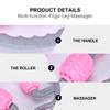 ELAYARD Multi-Function Leg Massager Roller with Adjustable Muscle Relaxer for Slimming and Fitness Ergonomic Non-Slip Handle Clamp for Legs Shoulders Neck Arms Pink Random Color view 4