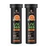 Auric Liv.365 Supplement 40 Tablets Orange Flavour Effervescent Fizzy Water with 10 Ayurvedic Herbs Drop, Dissolve, Fizz, Drink view 1