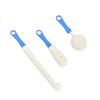 Abaodam 3 Pcs Cup Cleaning Brush Set Bendable Bottle Brush for Mug Wine Glass Goblet (Blue) Lightweight Reusable view 1
