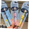 HANABASS 3pcs Baby Toothbrushes Soft Bristle Cartoon Shape Toothbrush for Boys and Girls Protects Teeth Does Not Hurt Gums Assorted Colour for Children view 3