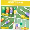 UPKOCH Silicone Dinosaur Toothbrush for Boys Soft Bristles Oral Care Tool Small Head Gum Protection Brush Ergonomic Handle for Teeth Cleaning Random Color view 2
