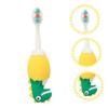 UPKOCH Silicone Dinosaur Toothbrush for Boys Soft Bristles Oral Care Tool Small Head Gum Protection Brush Ergonomic Handle for Teeth Cleaning Random Color view 4
