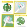 ibasenice Silicone Toothbrush with Soft Bristles Cartoon Dinosaur Design Gentle Oral Gum and Tongue Cleaner for Boys and Individually Packaged for Hygiene and Travel Random Color view 2