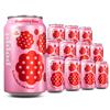 Broadway Candy Poppi Sparkling Prebiotic Soda Raspberry Rose 12 fl oz Pack of 12 - Delicious Soft Drink with Real Juice, Apple Cider & Sparkling Water - Prebiotics for Gut Health Natural Drink view 1