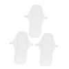 TOYANDONA Washable Cotton Menstrual Pads with Button Snap, Breathable and Leakproof Sanitary Napkins 3pcs Comfortable Reusable Pads for Women for Travel view 1
