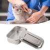 BAOFUYA Stainless Steel Needle Box, Thickened Material, Veterinary Organizer for Needle Storage, 15x10cm for Veterinary Supplies and Equipment view 3
