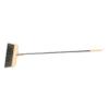 Long Handle Bristle Broom with Wooden Head and Steel Shaft view 1