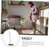 Long Handle Bristle Broom with Wooden Head and Steel Shaft view 4