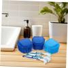 HANABASS 3 Sets Denture Soaking Case with Soft Bristle Brushes Leakproof Storage Box for Cleaning and Soaking False Teeth Compact Travel-Friendly Ventilated Denture Care Kit view 3