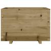 FreshCart Basics 70x70x49.5 cm Impregnated Wood Pine Garden Planter with ample space and decorative function, ideal choice for growing flowers and plants in your garden view 4