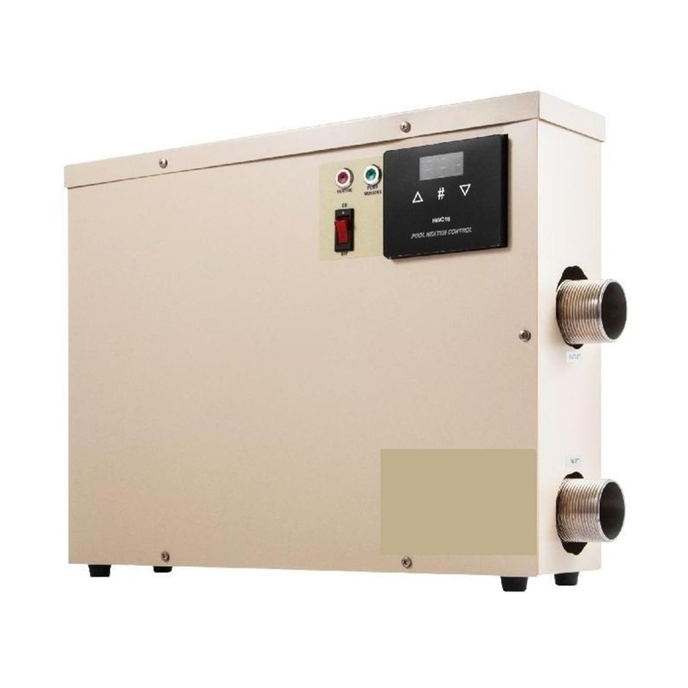 11KW Electric Digital Water Heater Thermostat Swimming Pool Heater SPA Hot Tub Bath Heating Adjustable Temperature Efficient Heating
