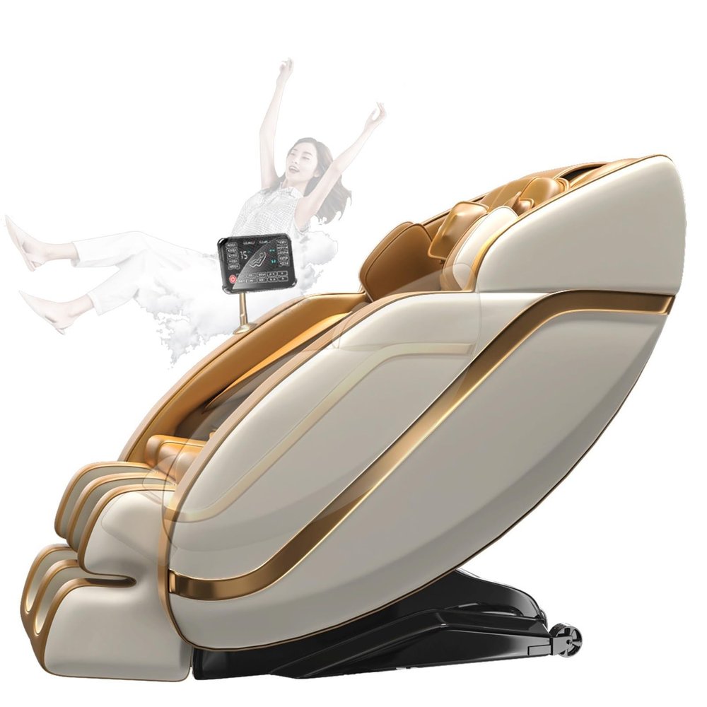 3D Massage Chair with L-Shaped Track, Full-Body Heating, Zero-Gravity Recliner for Home Use, Elastic Massage for Back and Waist Relief