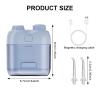 Colexy Portable Dental Water Flosser Waterproof with DIY Mode, Removable Water Tank, Perfect Care for Your Oral Health (Blue) view 2