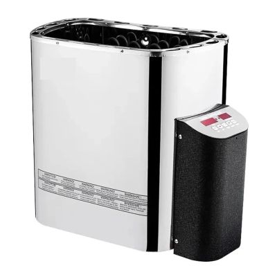 4.5/6/8/9KW Stainless Steel Inner Controller Sauna Stove Electric Sauna Heater for Sauna Room Sauna Center Efficient Heating(6KW)
