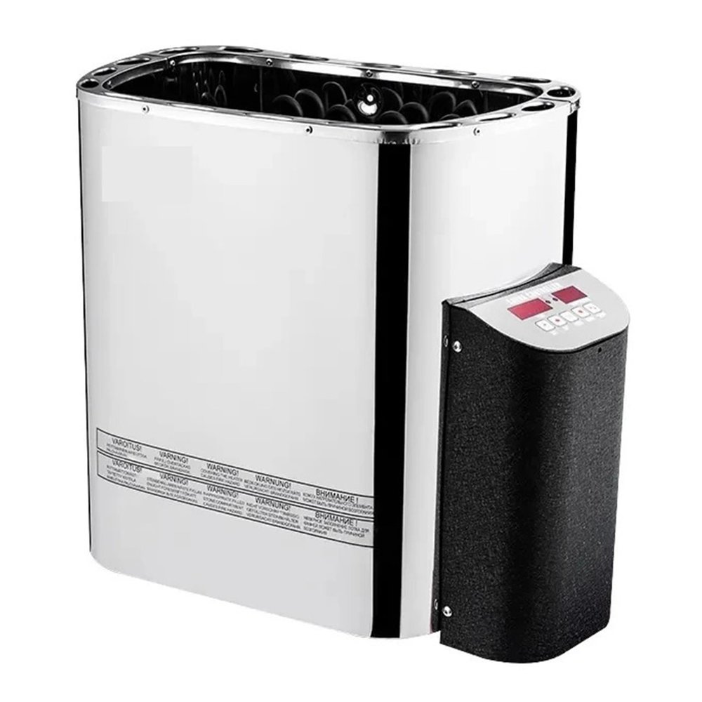 4.5/6/8/9KW Stainless Steel Inner Controller Sauna Stove Electric Sauna Heater for Sauna Room Sauna Center Efficient Heating(6KW)
