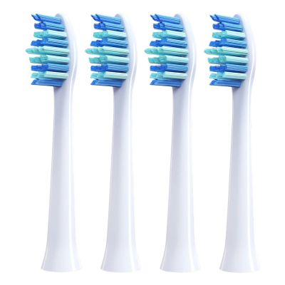 4 Pcs Replacement Brush Heads,Compatible for Huawei HiLink Lebooo Electric Toothbrush Head Teeth Cleaner and Plaque Removal with Dust Cover(White)