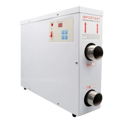 5.5/9/11/15KW Bath Constant Temperature Heater Swimming Pool Electric Heater Thermostat Equipment Water Circulation Heating Machine Efficient Heating(15KW)